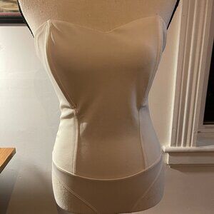White Strapless Bodysuit (s)